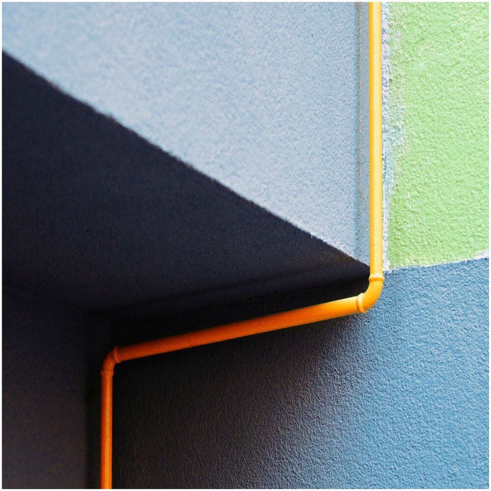 Abstract yellow pipe