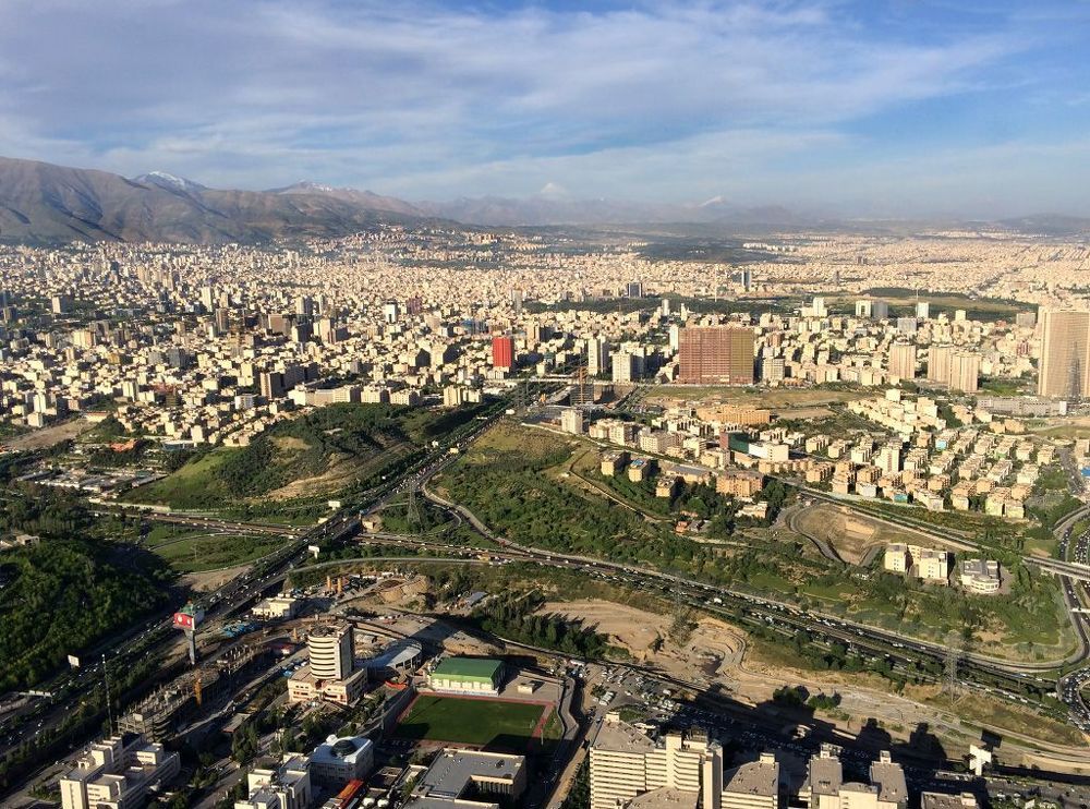 Тегеран. Иран. Съемка с башни Милад. Tehran. Iran. Shot from Milad tower