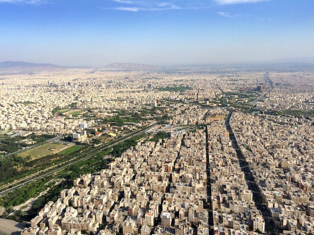 Тегеран. Иран. Съемка с башни Милад. Tehran. Iran. Shot from Milad tower
