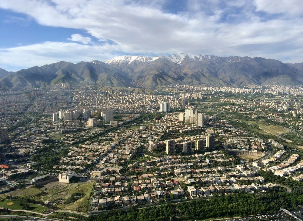 Тегеран. Иран. Съемка с башни Милад. Tehran. Iran. Shot from Milad tower