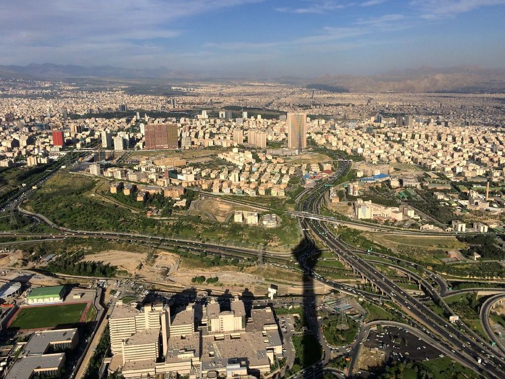 Тегеран. Иран. Съемка с башни Милад. Tehran. Iran. Shot from Milad tower
