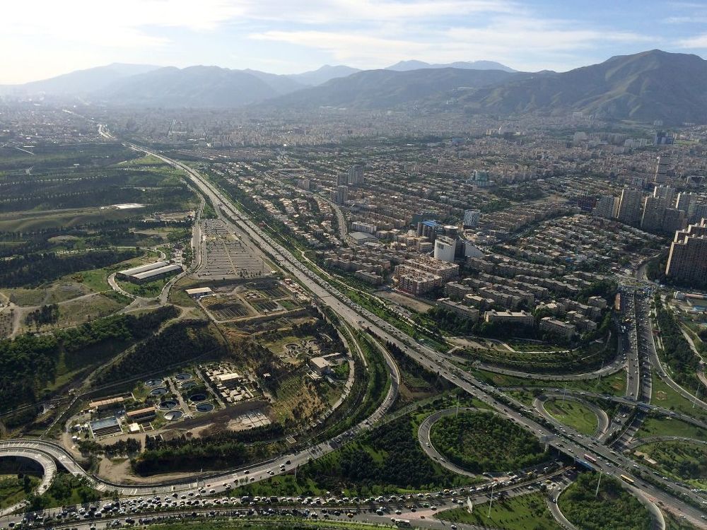 Тегеран. Иран. Съемка с башни Милад. Tehran. Iran. Shot from Milad tower