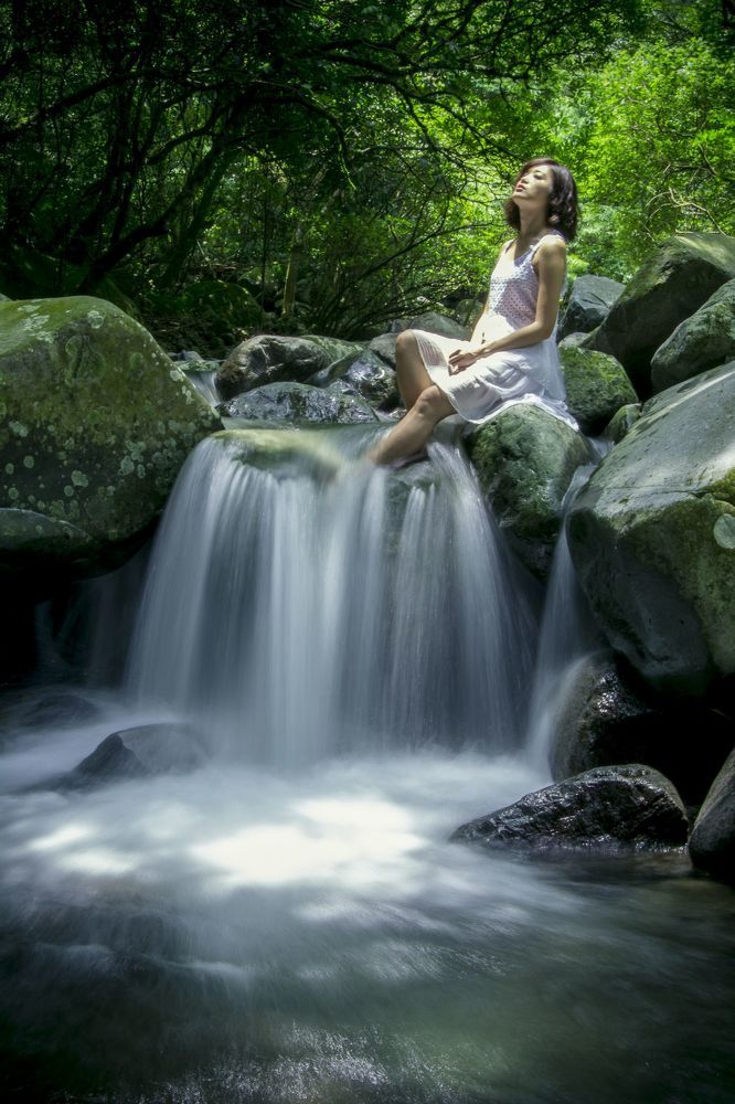 Waterfall girl