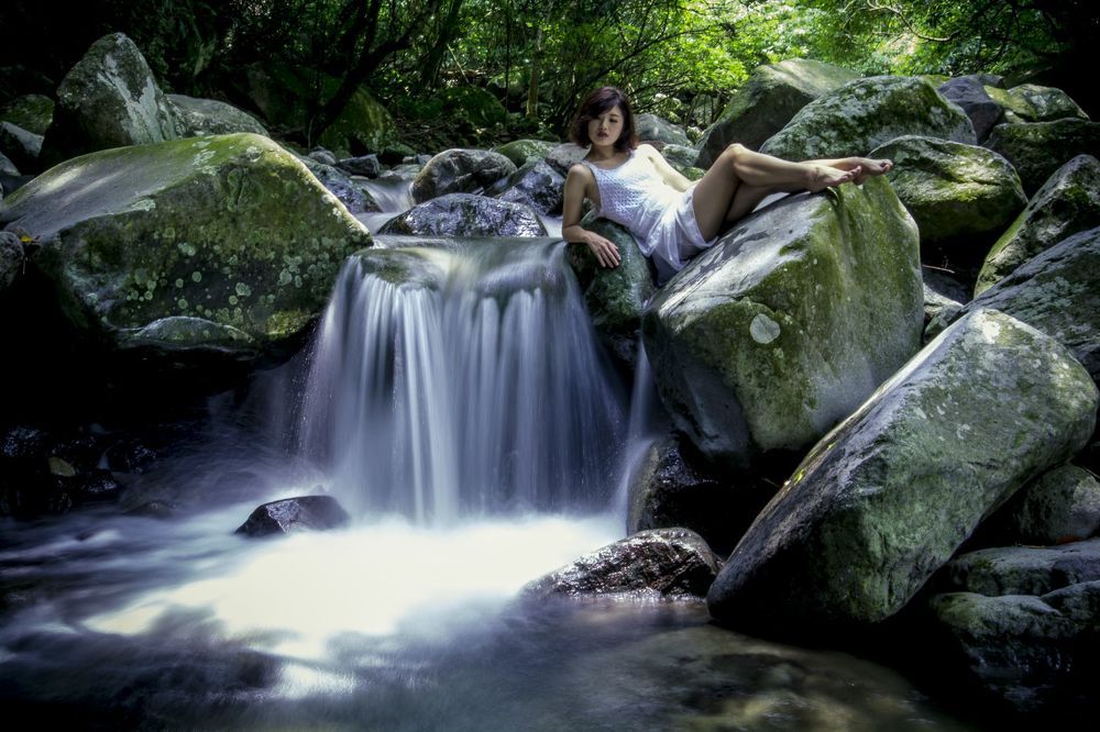 Waterfall girl