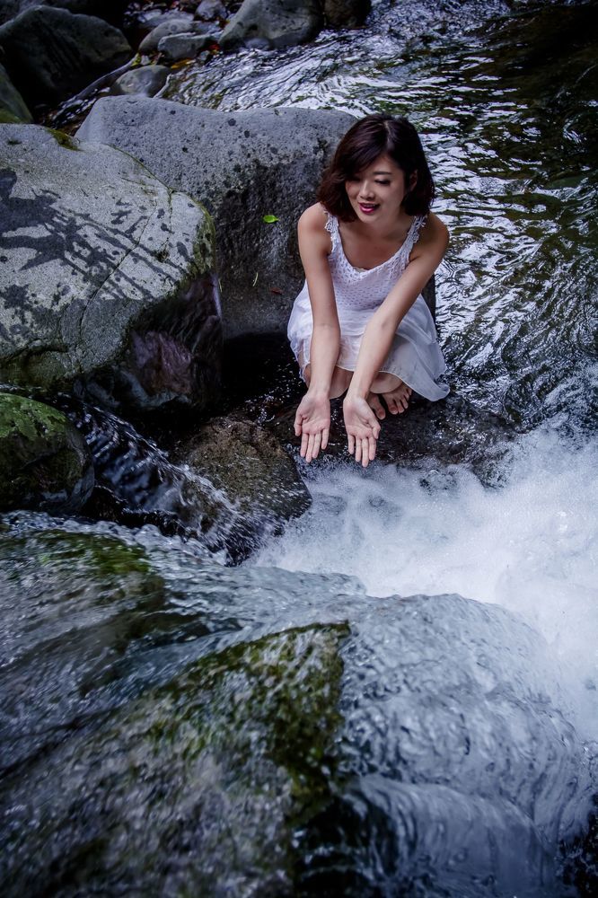 Waterfall girl