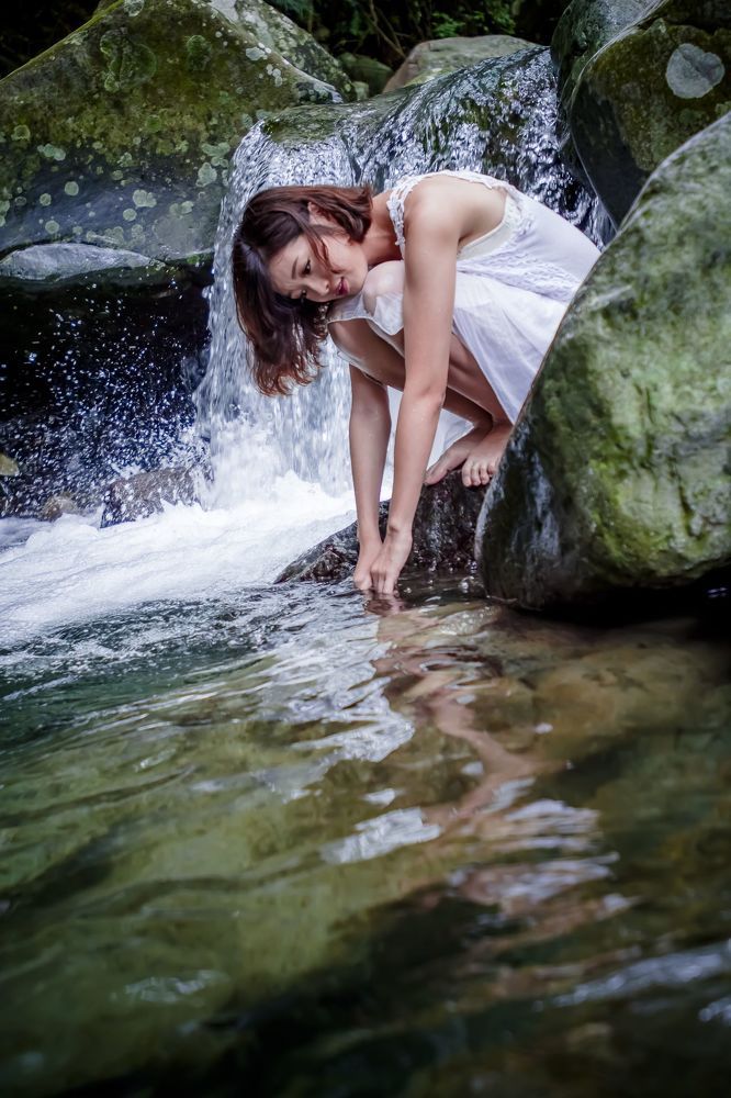 Waterfall girl