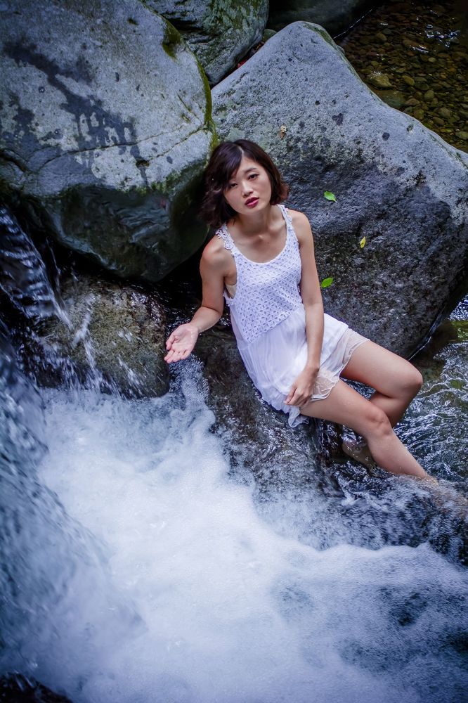 Waterfall girl