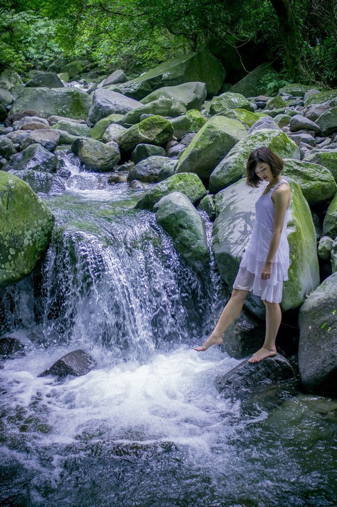 Waterfall girl