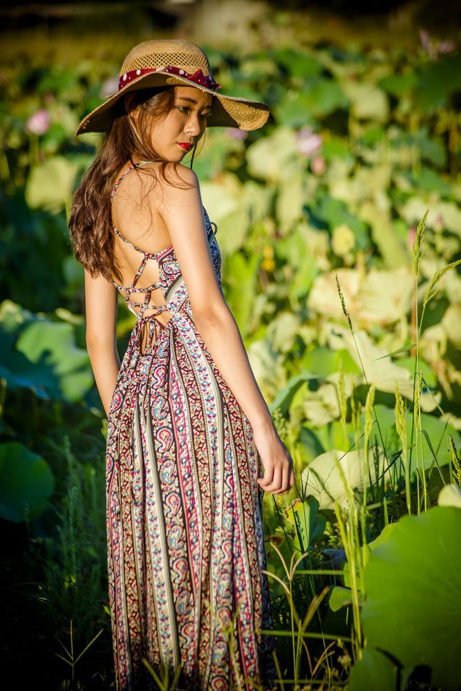 The dress in the lotus