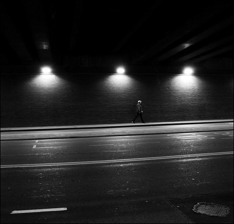 in the dark...