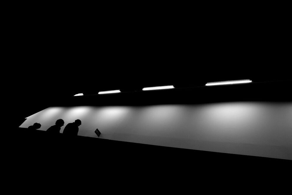 in the dark...