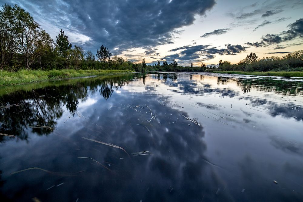 Вечерняя прогулка за город