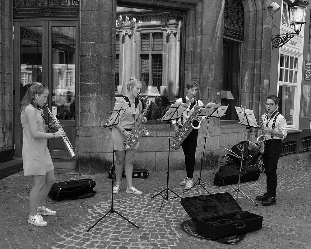 In the streets of Bruges