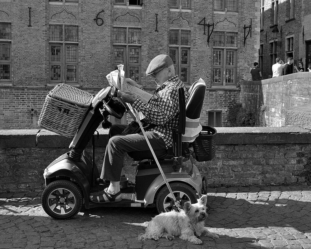 In the streets of Bruges