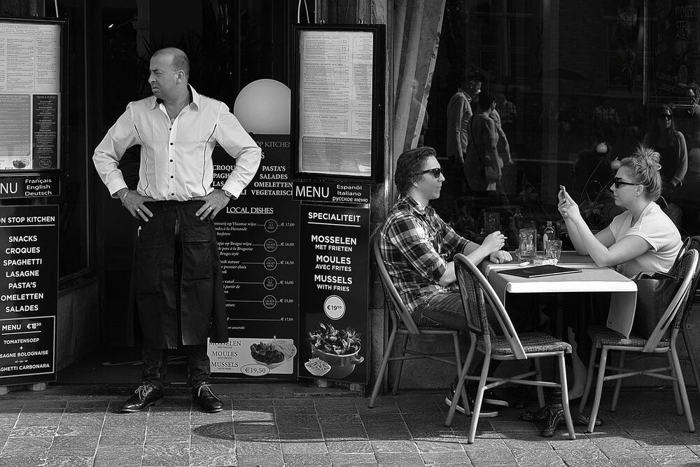 In the streets of Bruges