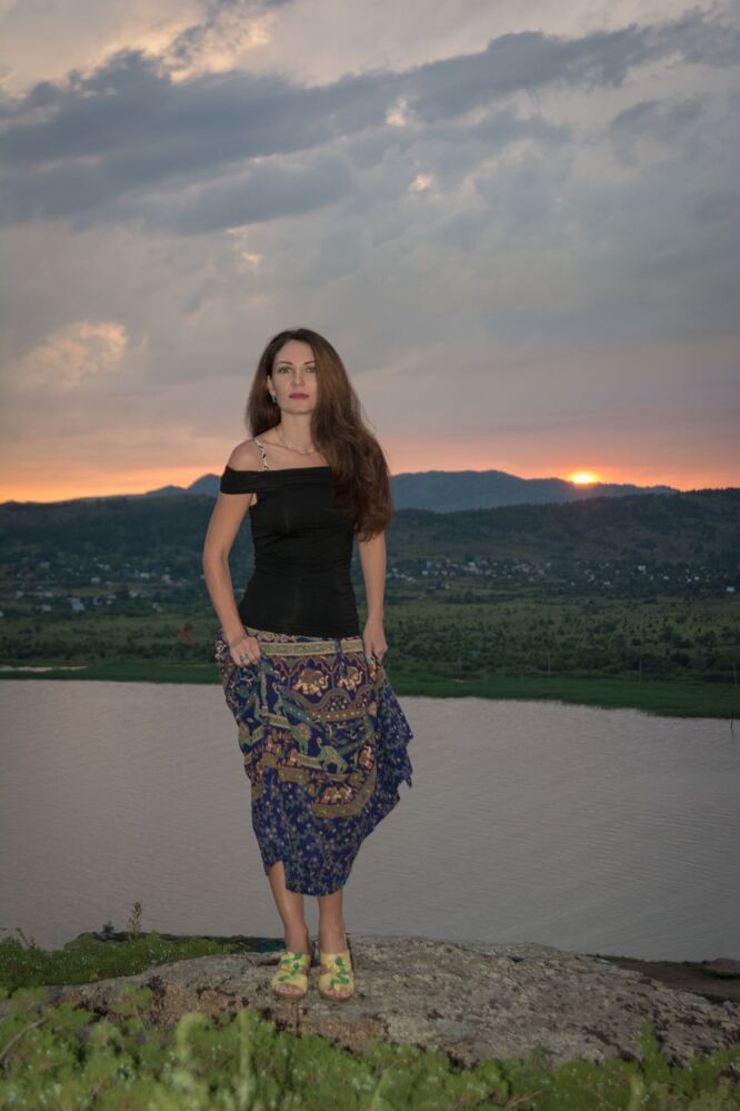 On the shore of Bukhtarma Lake