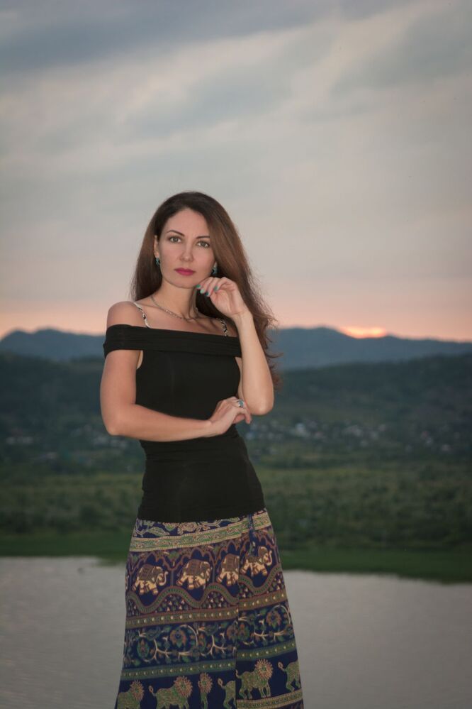 On the shore of Bukhtarma Lake