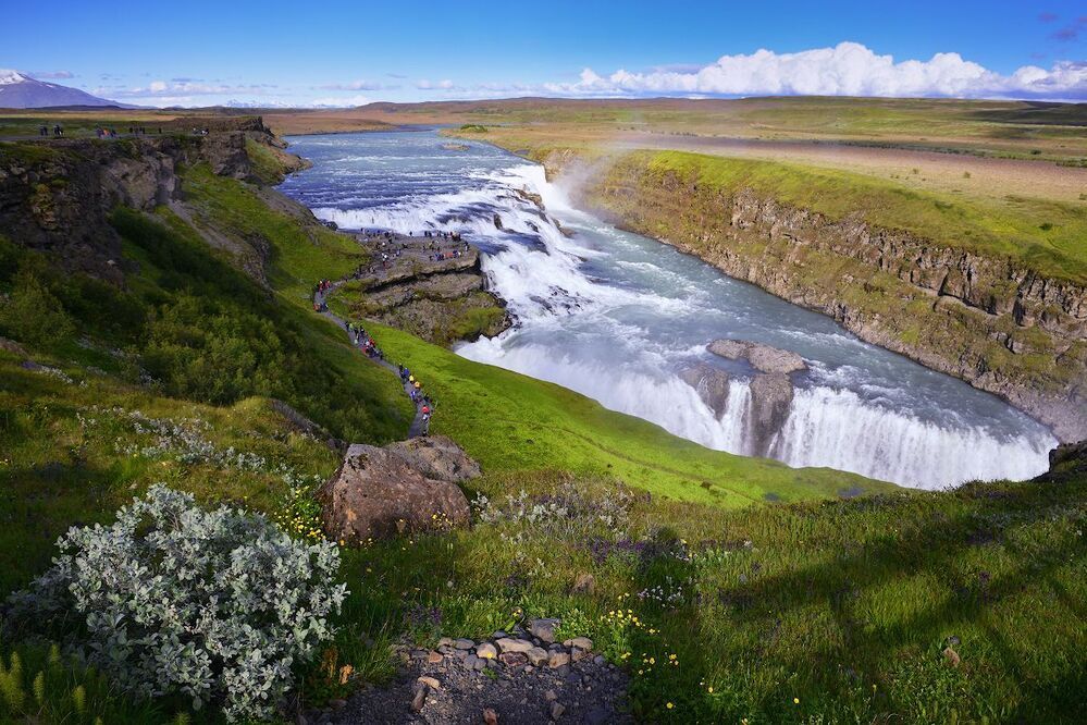 Gullfoss Золотой водопад