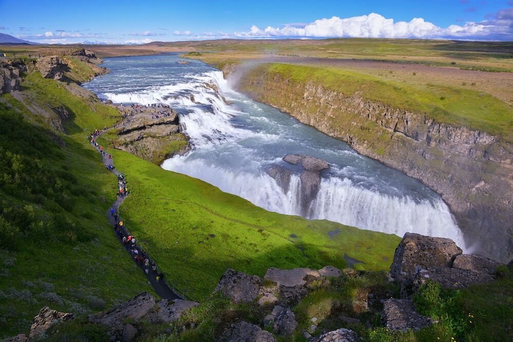 Gullfoss Золотой водопад
