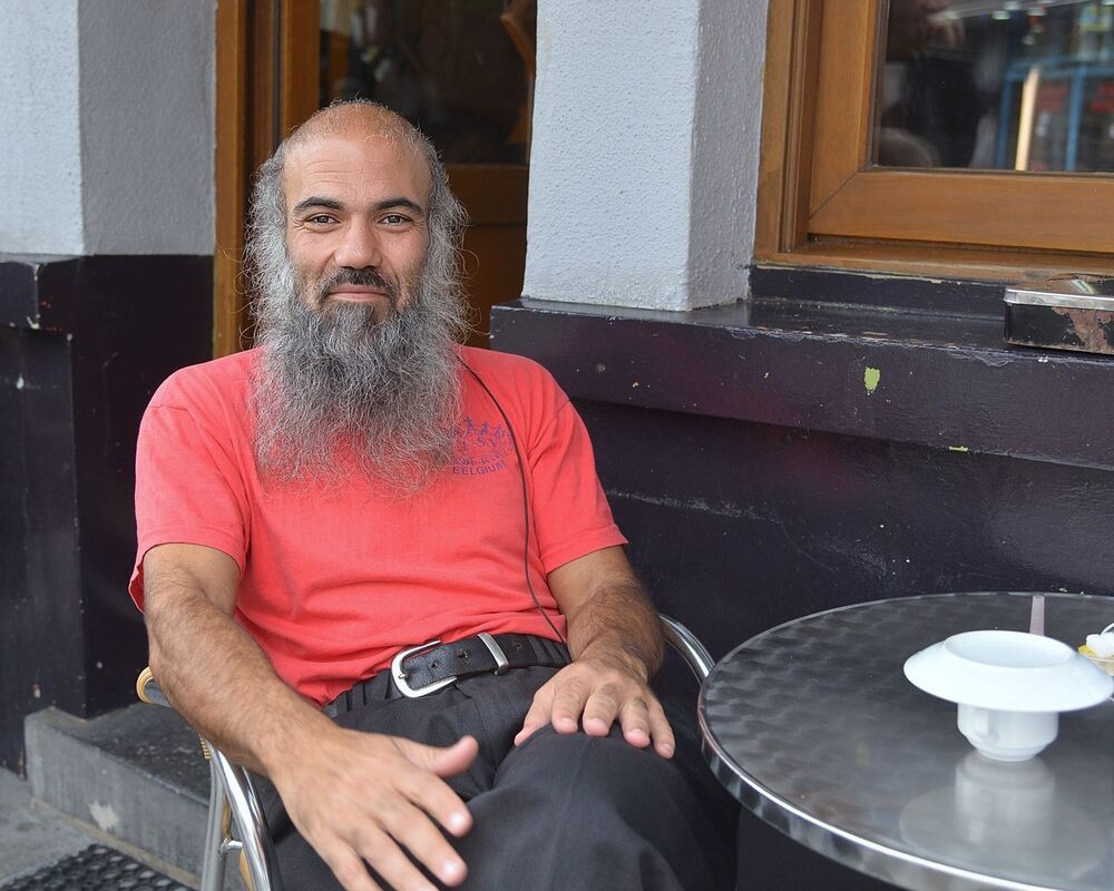 Street portraits in the city St-Josse(Belgium).