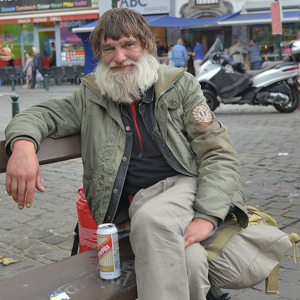 Street portraits in the city St-Josse(Belgium).