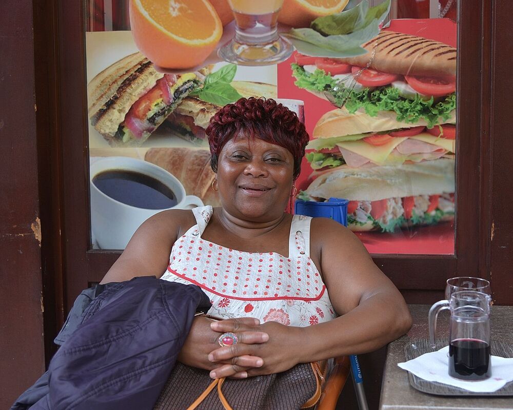 Street portraits in the city St-Josse(Belgium).