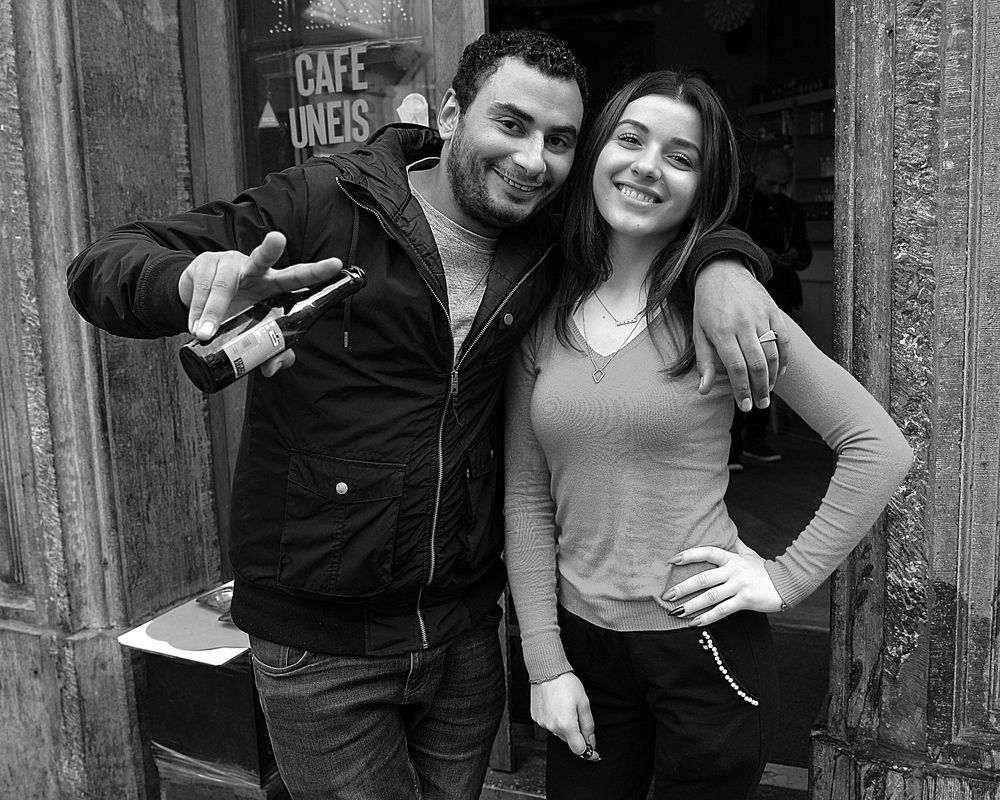 Streetlife in the city of Brussels.