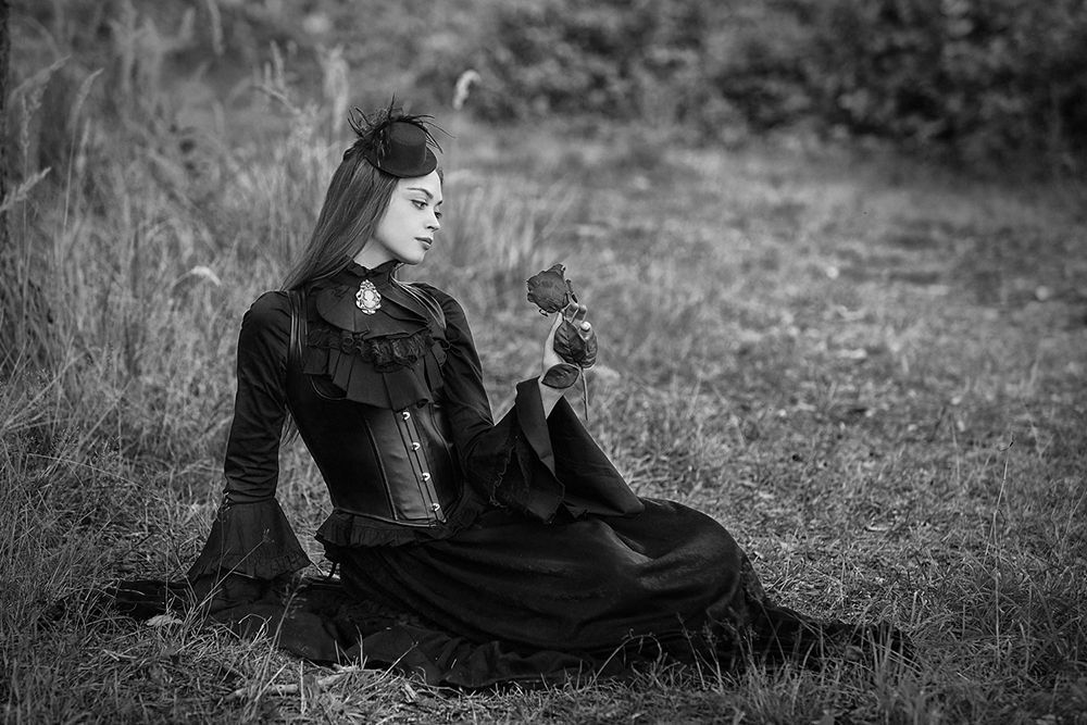Lady in black
