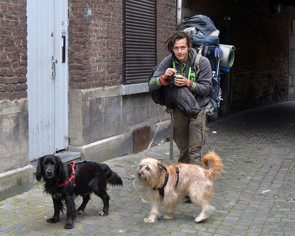 The colorful people of the city of Li&egrave;ge(Belgium).