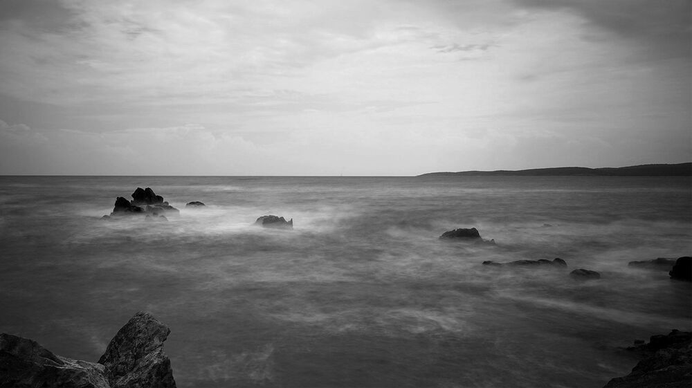 Black and white.