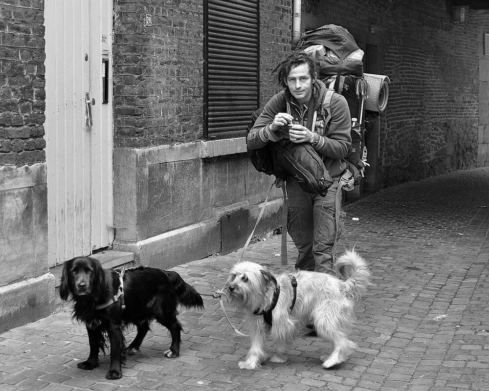 In the streets of Li&egrave;ge.