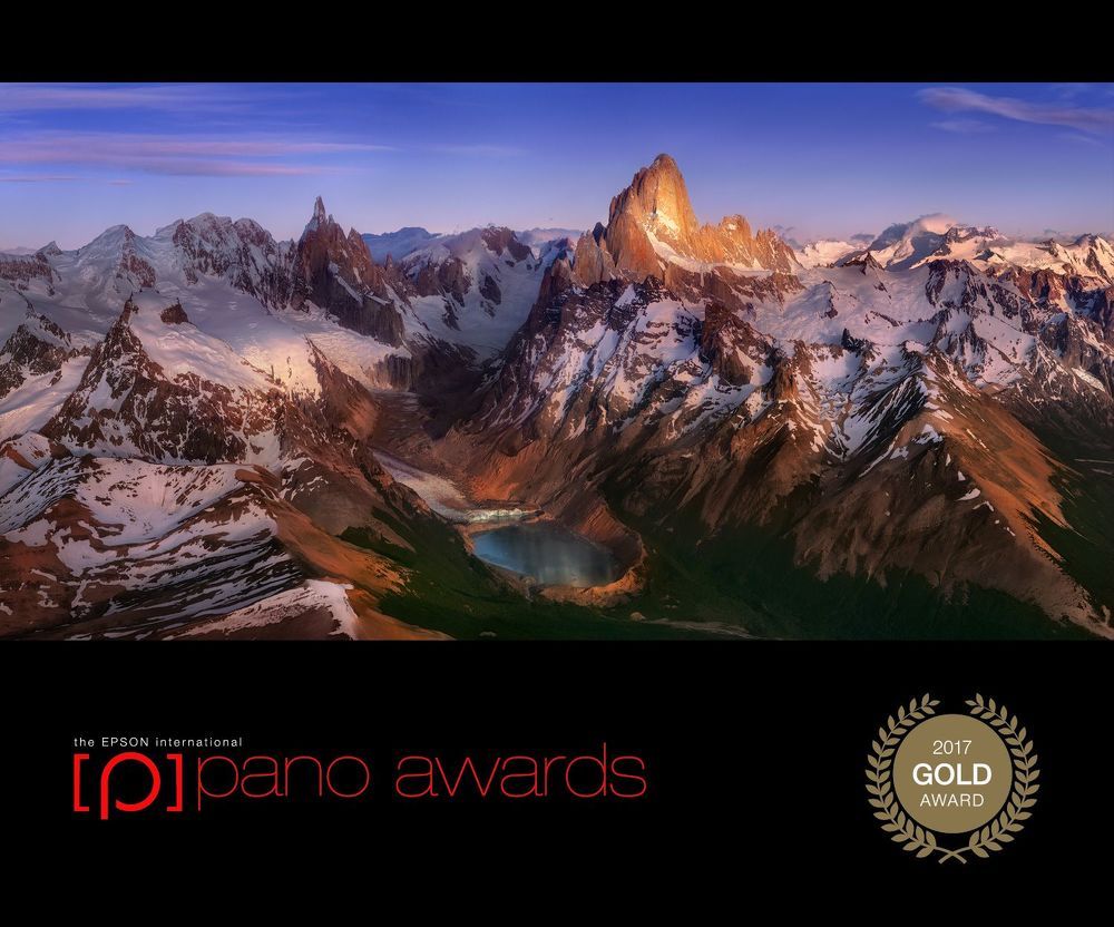Unseen Cordilleras. Location: Lago Torre, Cerro Torre and Mount Fitzroy massifs. Andes, South America. Parque Nacional los Glaciares, Patagonia, Argentina