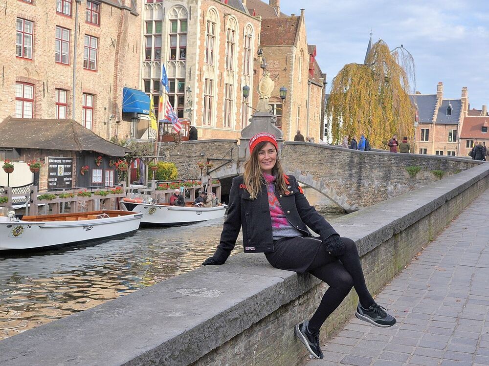 In the streets of Bruges(Belgium).