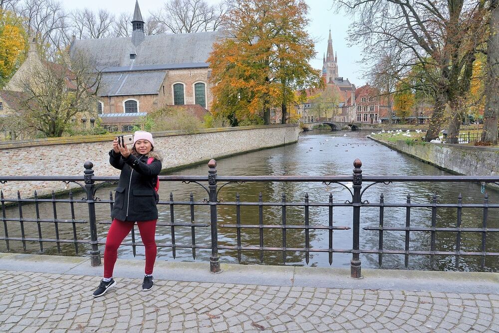 In the streets of Bruges(Belgium).