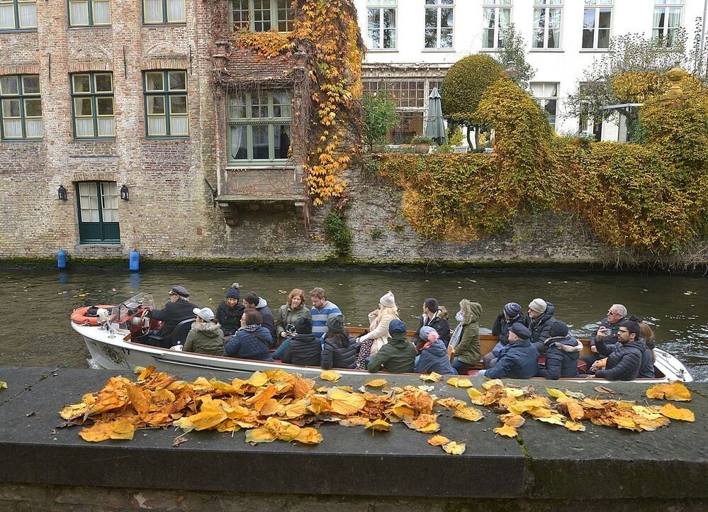 In the streets of Bruges(Belgium).