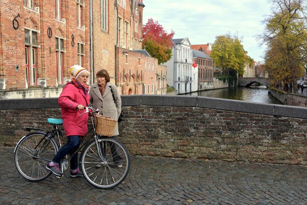 In the streets of Bruges(Belgium).