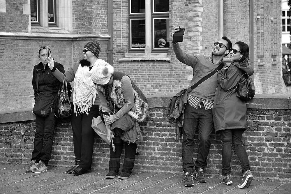 The selfie makers.