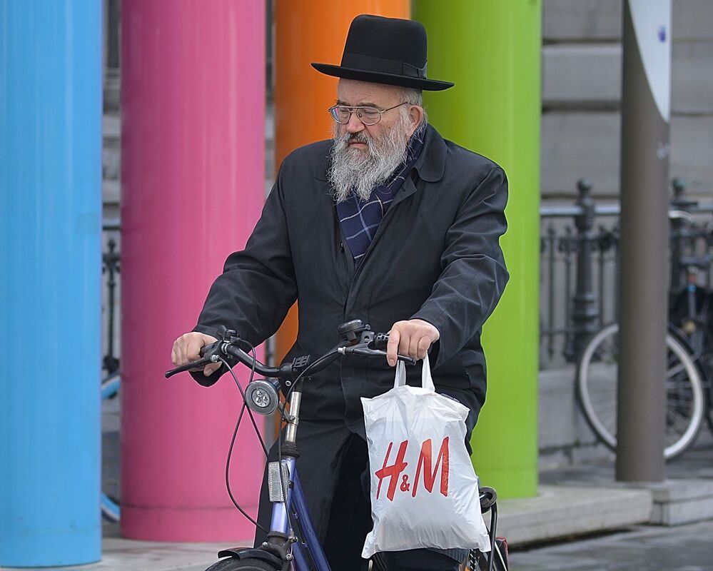 The biking jews of Antwerp(Belgium).