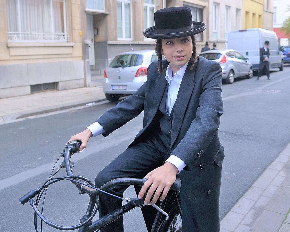 The biking jews of Antwerp(Belgium).
