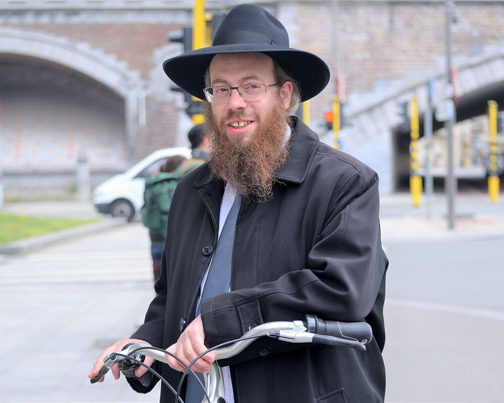 The biking jews of Antwerp(Belgium).