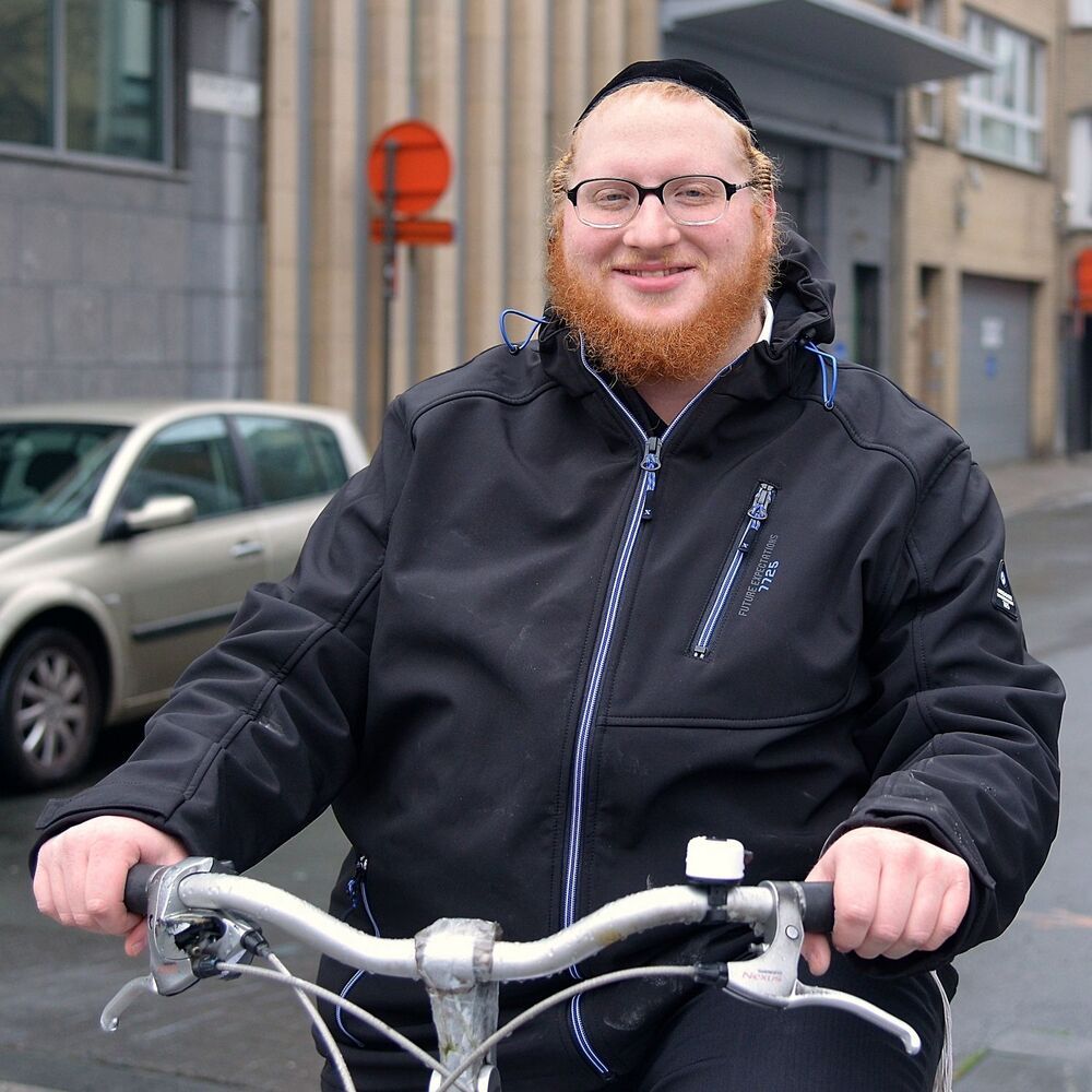 The biking jews of Antwerp(Belgium).