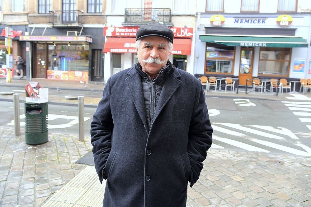 People of the Turkisch quarter 'little Istanbul' in Brussels.