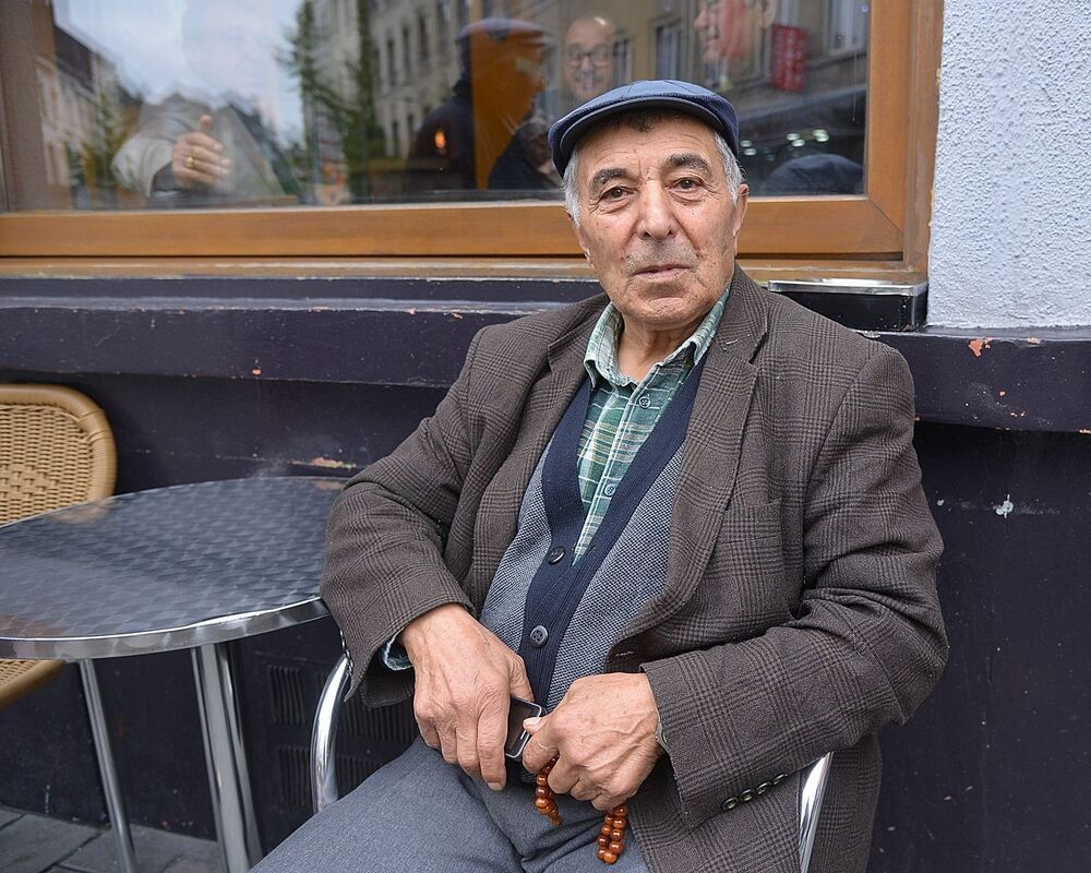 People of the Turkisch quarter 'little Istanbul' in Brussels.