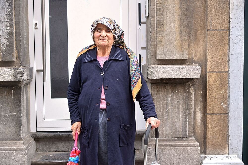 People of the Turkisch quarter 'little Istanbul' in Brussels.