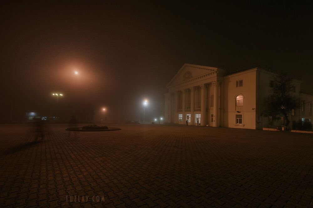Туманный вечер в моем городке