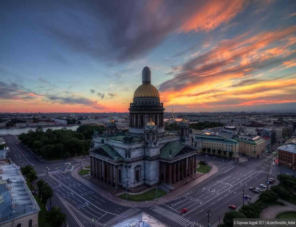 Петербург с высоты птичьего полёта...