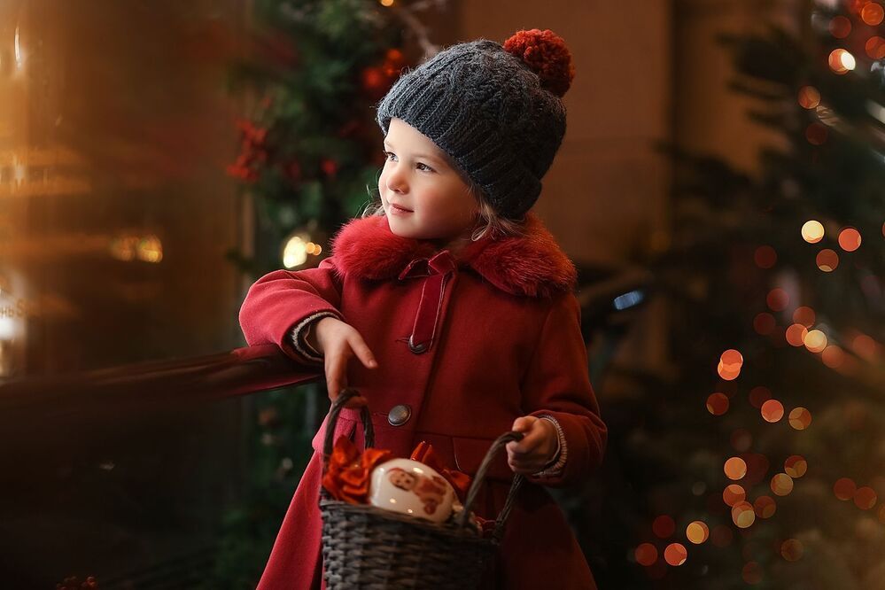 Новогодние портреты для маленькой девочки Аниты