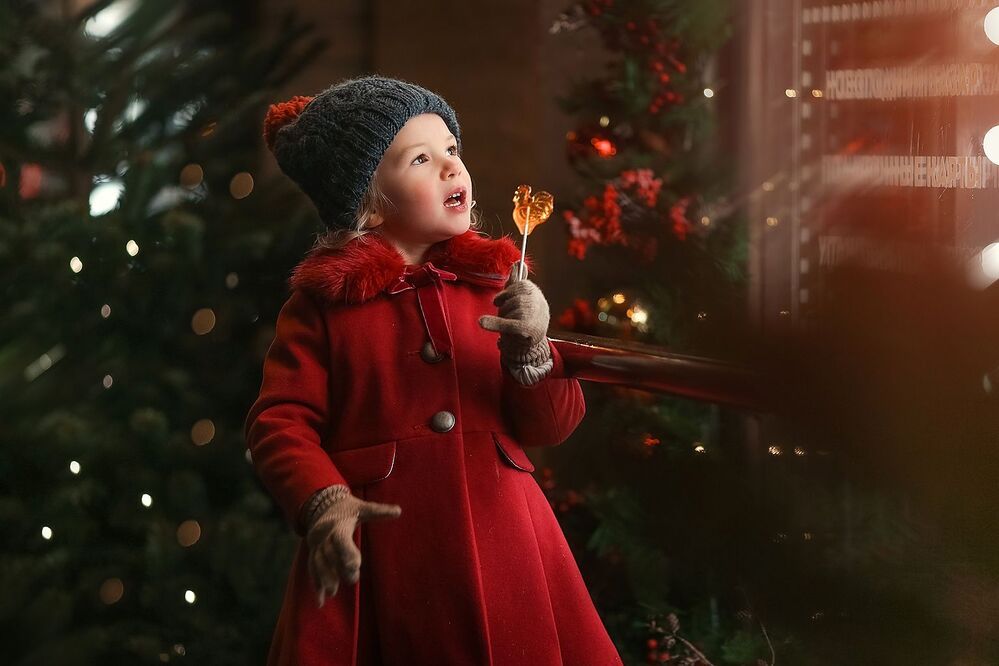 Новогодние портреты для маленькой девочки Аниты