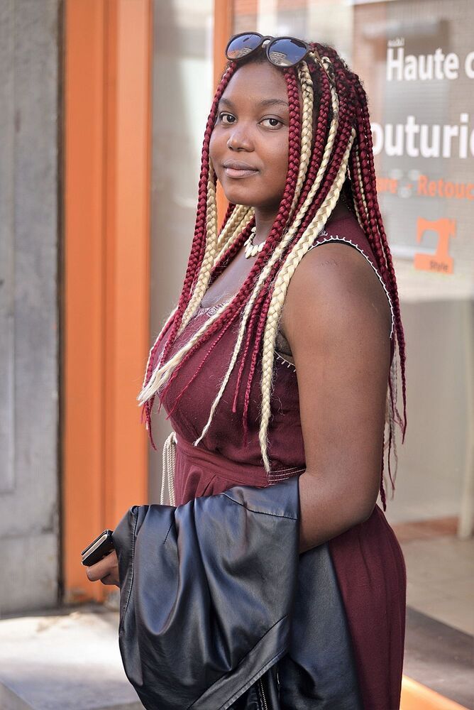 Street portraits of the African population of the city Verviers(Belgium).