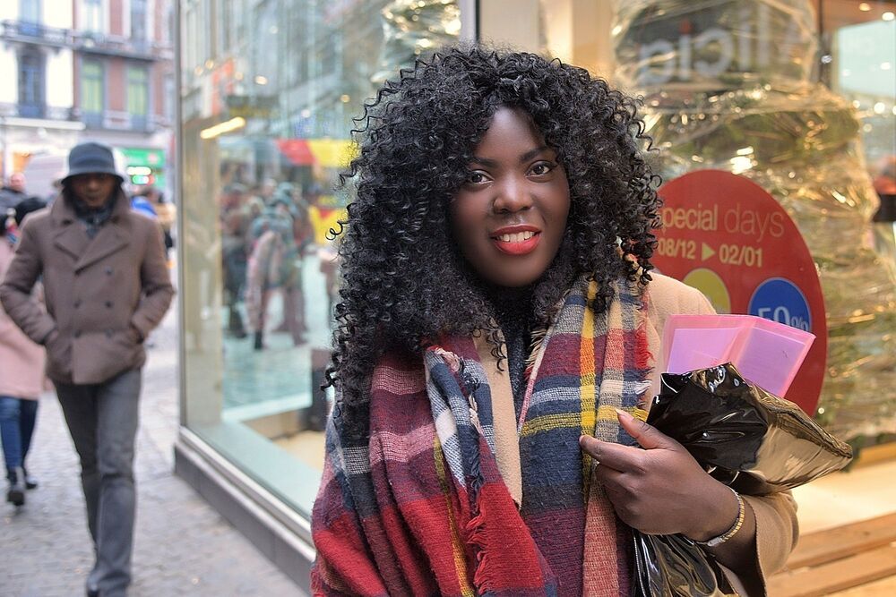 Street portraits of the African population of the city Verviers(Belgium).